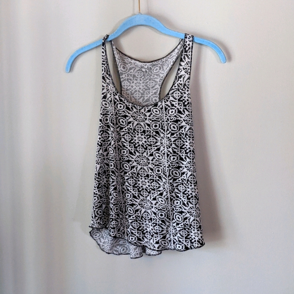 Black and white tank top